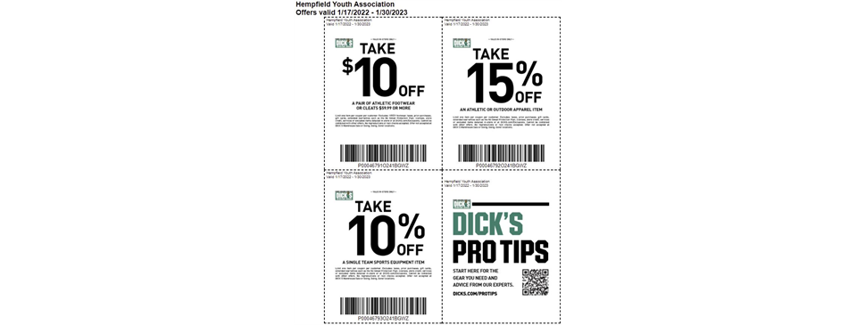 Dick's Sporting Goods - CLICK IMAGE for coupons good through 1/30/2023