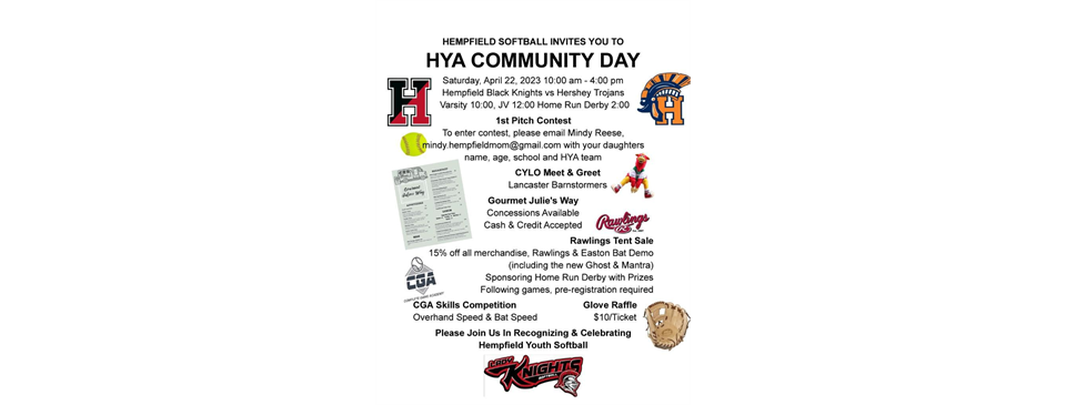 HYA Softball Community Day