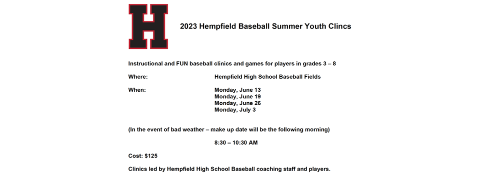 Summer Youth Clinics with Hempfield High School Coaches and Players