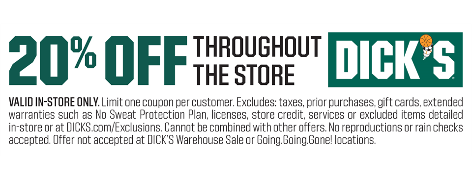 Dick's Sporting Good Coupon - March 2024
